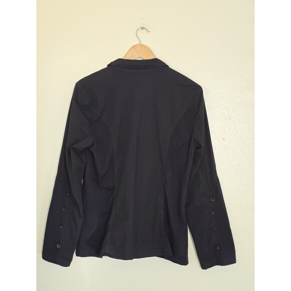 XCVI Jacket Size Large Blazer Stretch Long Sleeve Button Lagenlook - Picture 6 of 9